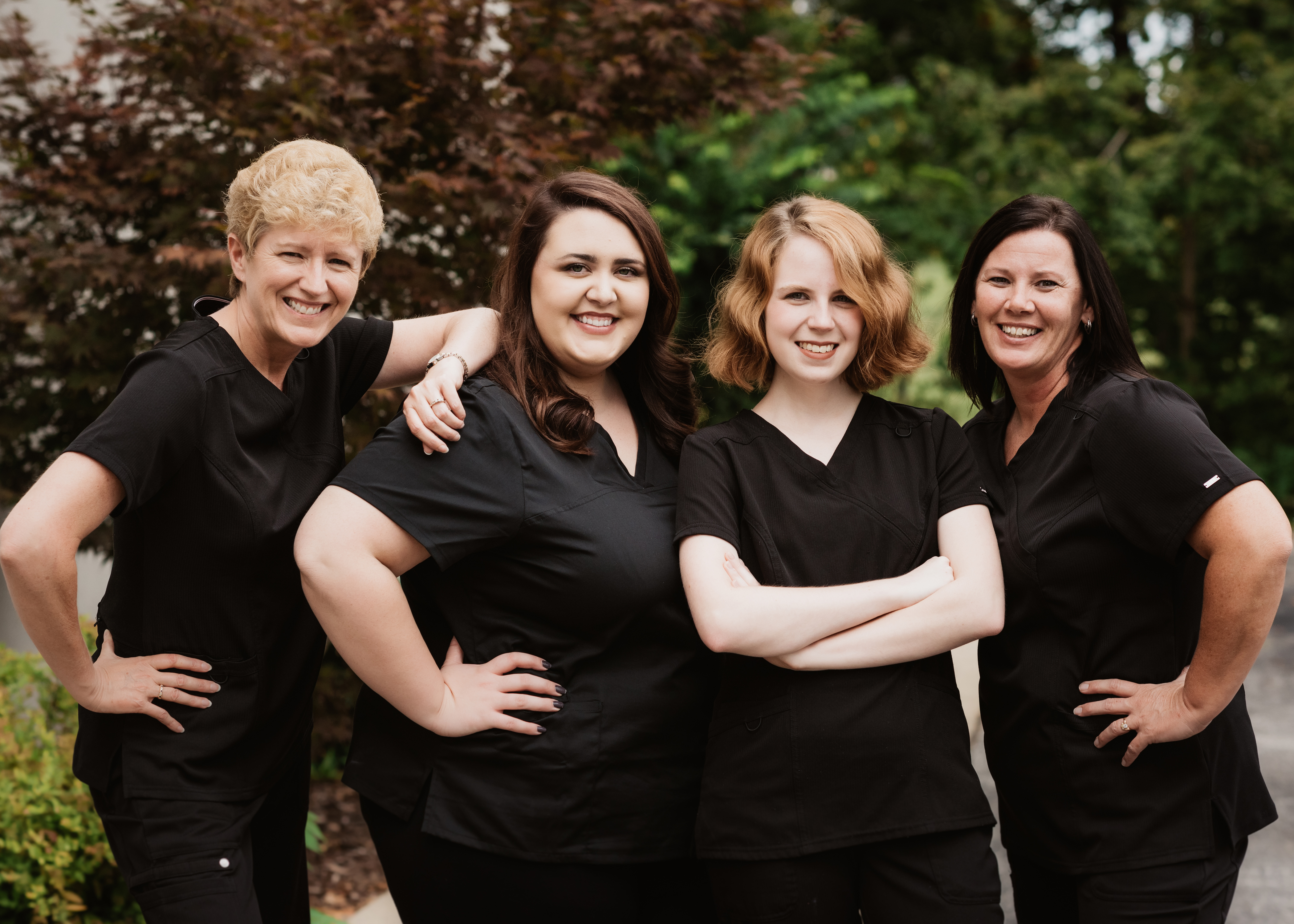HCC Front office staff outside 2017